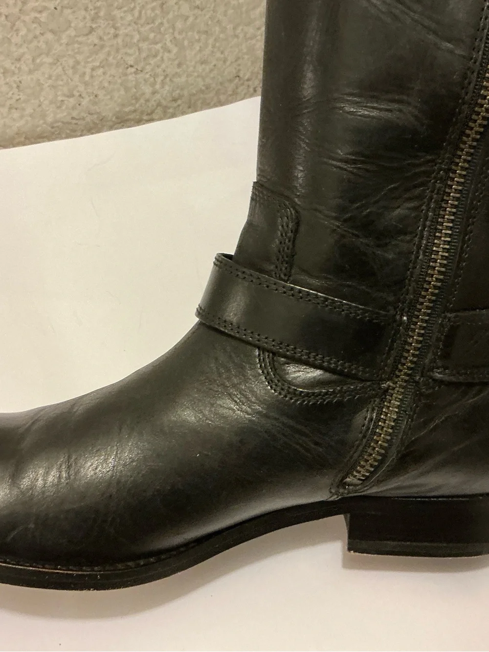 Frye 'Melissa Harness' Riding Boot- Black- Size 7.5 B $398